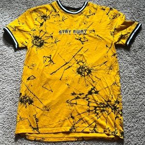 Yellow T-Shirt With Black Splats
